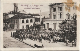 1919-Belluno Onoranze Ai Caduti Nel Piazzale Della Stazione, Rara Ma Con Leggera - Belluno