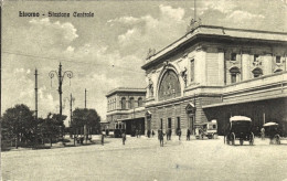 1917-Livorno, Stazione Centrale, Animata, Non Viaggiata - Livorno