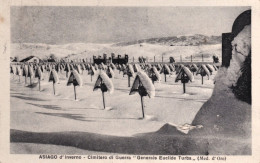 1919-Asiago D'inverno Cimitero Di Guerra Generale Euclide Turba Med. D'oro, Cart - Vicenza