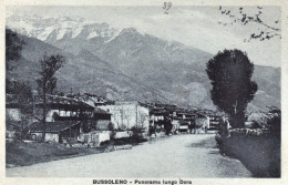 1925ca.-Bussoleno, Torino, Panorama Della Cittadina Lungo Dora, Non Viaggiata - Sonstige & Ohne Zuordnung