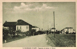 1925ca.-San Damiano D'Asti, Asti, Ingresso Al Paese San Rocco, Non Viaggiata - Asti