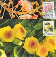 2002-Cina China MC49, Rare Flowers (Jointly Issued By China And Malaysia) Maximu - Lettres & Documents