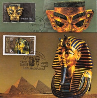 2001-Cina China MC47,Ancient Gilded And Gold Masks (Jointly Issued By China And  - Brieven En Documenten