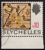 SEYCHELLES 1969 QEII 10R Multicoloured SG278 FU - Seychellen (...-1976)