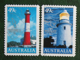 Lighthouses Phare 2002 (Mi 2129-2130 Yv 2024-2025) Used Gebruikt Oblitere Australia Australien Australie - Gebraucht