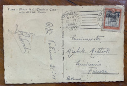 VATICANO - 20 C. Su Cartolina Per FAENZA DEL 22/4/1938 - Cartas & Documentos