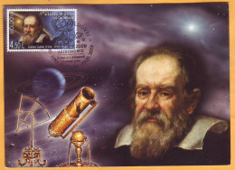 2009. Moldova Moldavie Moldau. MAXICARD Europa CEPT  Galilei   Space.  Astrology. - 2009