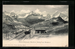 AK Bergbahn, Station Gornergrat, Gabelhorn, Rothorn Und Weisshorn  - Autres & Non Classés