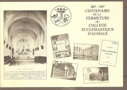 76 - Aumale - Centenaire De La Fermeture Du Collège -   - (7 Eme Salon De La Carte Postale) - Aumale