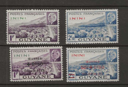 1941 MNH Inini  Yvert 51-52 + 57-58 Postfris** - Ongebruikt