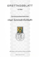 Fiche 1e Jour 15 X 21 Cm ALLEMAGNE BERLIN N° 689 Y & T - 1e Jour – FDC (feuillets)