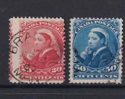 CANADA 1893 - Canceled - Sc# 46, 47 - Gebruikt