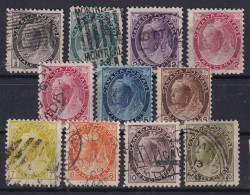 CANADA 1898-1902 - Canceled - Sc# 74-84 - Used Stamps