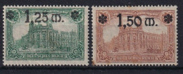 DEUTSCHES REICH 1920 - MLH - Mi 116, 117 - Unused Stamps