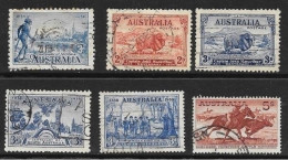 ● AUSTRALIA 1934 / 61 ֍ Vari ● N. 95, 97, 98, 108, 124, 274 Usati ● Cat. 39,00 € ️● Lotto N. 1744 ️● - Usados