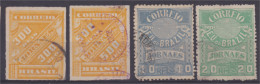 Brésil Timbres Pour Journaux N° 6, 7, 23, 24 - Sonstige & Ohne Zuordnung