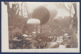 CPA Aviation Montgolfière Ballon Rond Non Circulée Paris Exposition Carte Photo - Montgolfières