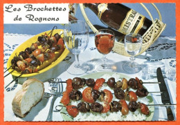 Recette Cuisine  LES BROCHETTES DE ROGNONS 82 Dentelée Emilie BERNARD Lyna Carte Vierge TBE - Recetas De Cocina