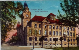 CPA  Circulée 1919 , Landau I. Pfalz (Allemagne) - Höhere Handelsschule  (228) - Landau