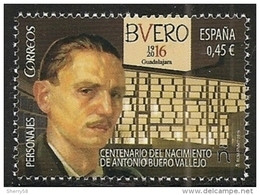 2016-ED. 5083 SERIE COMPLETA- Personajes. Centenario Del Nacimiento De Antonio Buero Vallejo -NUEVO - Unused Stamps