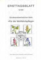 Fiche 1e Jour 15 X 21 Cm ALLEMAGNE BERLIN N° 611 A 614 Y & T - 1e Dag FDC (vellen)