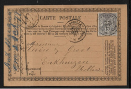 Carte Postale Avec Publicité Au Verso, Graines Mercier à Marseille Pour Les Pays-bas. - Lettres & Documents