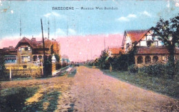 BREDENE Aan ZEE - BREEDENE Sur MER -  Avenue Max Samdam - Bredene