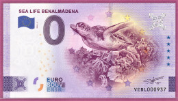 0-Euro VEBL 02 2023 SEA LIFE BENALMADENA - MEERESSCHILDKRÖTE - Private Proofs / Unofficial