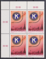 1983 , Mi 1744 ** (1) - 4er Block Postfrisch -  Welt- Und Europakongreß Von Kiwanis International , Wien - Unused Stamps