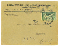 P3512 - FRANCE . 5.4.24, PRINTED MATTER ITEM TO BRAZIL!!!!!!! (TAXED) - Verano 1924: Paris