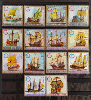 CONQUISTA DE LOS MARES - SERIE DE 14 VALORES-MICHEL650/63 -B191 B192 B194 B194 MNH** - Voile