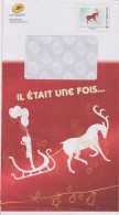 Enveloppe Entier Monde 250g Catalogue Phil@poste Il était Une Fois Renne Tirant Un Traîneau Fillette Tenant Des Ballons - Pseudo-officiële  Postwaardestukken