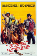 Cinema - On Continue à L'appeler Trinita - Terence Hill - Bud Spencer - Chevaux - Illustration Vintage - Affiche De Film - Posters Op Kaarten