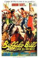 Cinema - Buffalo Bill - Gordon Scott - Indiens - Illustration Vintage - Affiche De Film - CPM - Carte Neuve - Voir Scans - Posters Op Kaarten