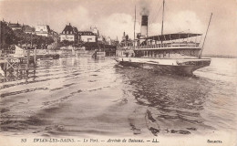 FRANCE - Evian Les Bains - Le Port - Arrivée De Bateaux - L L - Vue Générale - Carte Postale Ancienne - Evian-les-Bains