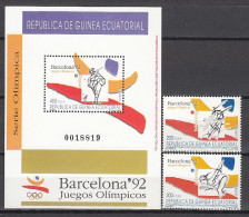 Olympia1992:  Equatorial Guinea   2 W + Bl ** - Zomer 1992: Barcelona