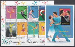 Azerbaijan - Correo Yvert 361/68 + Hoja 37 ** Mnh Juegos Olimpicos De Invierno A - Aserbaidschan