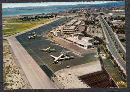 06 Nice Aéroport De Nice Côte D'Azur Vue Prise Vers Cagnes Et Antibes - Transport Aérien - Aéroport