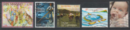 San Marin Petit Lot Timbres Oblitérés San Marino Set Of Cancelled Stamps Interpol Regata Storica Venezia - Usati