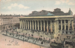 FRANCE - Paris - La Bourse - Colorisé - Vue Générale - Animé - Carte Postale Ancienne - Sonstige Sehenswürdigkeiten