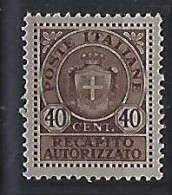 Italy 1945 Gebuhrenmarken (**) MNH  Mi. 5 - Steuermarken