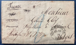 Lettre Du Sergent GLEY Prisonnier Avec Son Bataillon à La Capitulation De Metz Pour EPINAL, Cachet Du Camp + Taxe 2 - War 1870