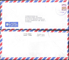 Jordan Al Shumaysani Cover Mailed To Germany 1993. 240F Rate - Jordanie