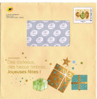 Enveloppe Entier Postal Monde 250g Joyeuses Fêtes 2018 Cadeaux Beaux Timbres Agréée La Poste Validité Permanente 193335 - Enteros Administrativos