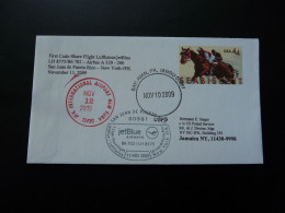Lettre Premier Vol First Flight Cover Puerto Rico To New York Airbus A320 Lufthansa 2009 - 3c. 1961-... Covers