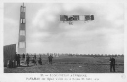 CPA Meeting Reims 26 Août 1909, Paulhan Sur Biplan - Locomotion Aérienne - Carte Rose N° 27     L2961 - Demonstraties