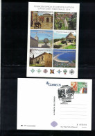 TARIFA  A - TARJETA DEL CORREO, FESOFI 2014  A GUARDA, EXPOSICION TERRITORIAL -  ENTERO POSTAL PREFRANQUEADA - 1931-....