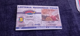 BIGLIETTO LOTTERIA ITALIA 1997 - Billets De Loterie