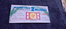 BIGLIETTO LOTTERIA ITALIA 1987 - Billetes De Lotería
