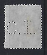 Italy 1955 Italia Turrita (o) Mi. 11 (Perfin C.I.) - Fiscaux